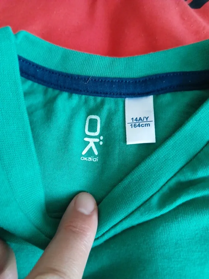 Lots de 6 tee-shirts Okaïdi taille 14 ans - photo numéro 5
