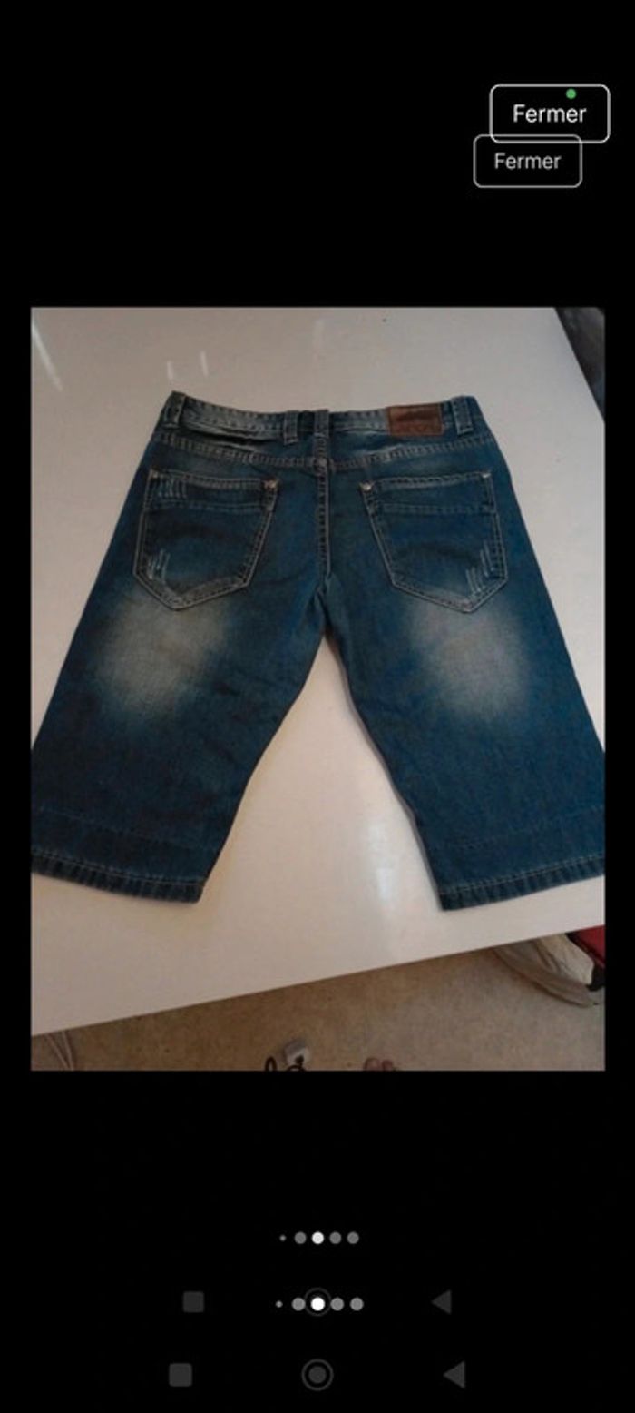 Bermuda short en jeans homme Aron taille 42 - photo numéro 6