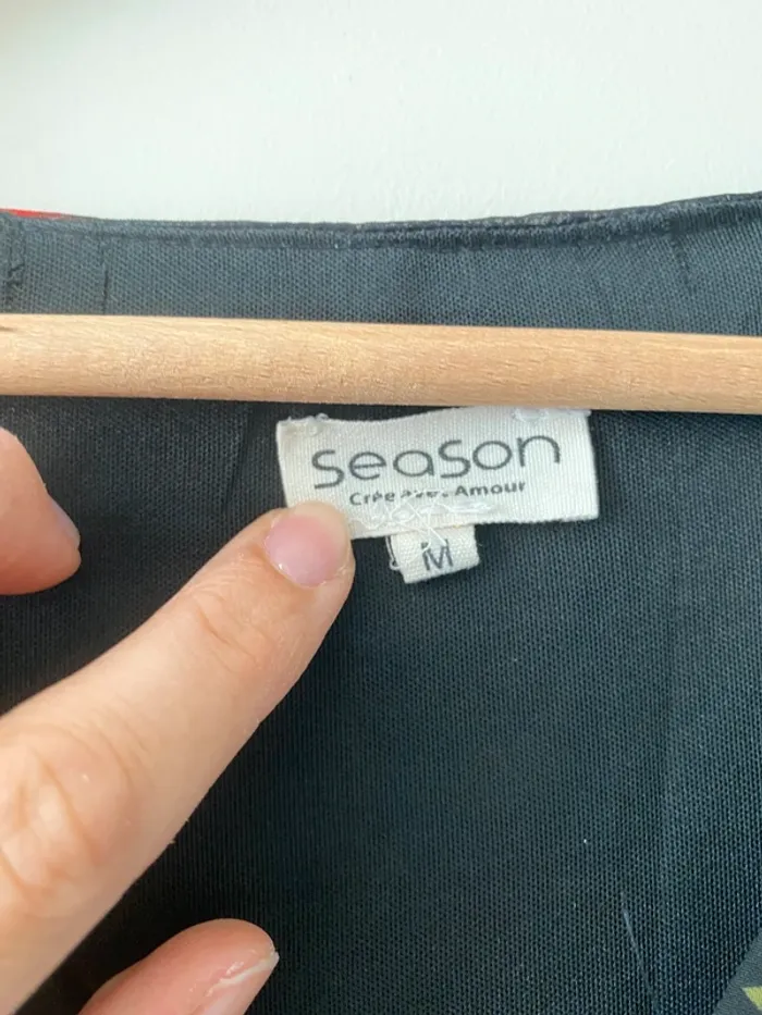 Blouse fleurie forme péplum manches 3/4 Season - Taille - photo numéro 5