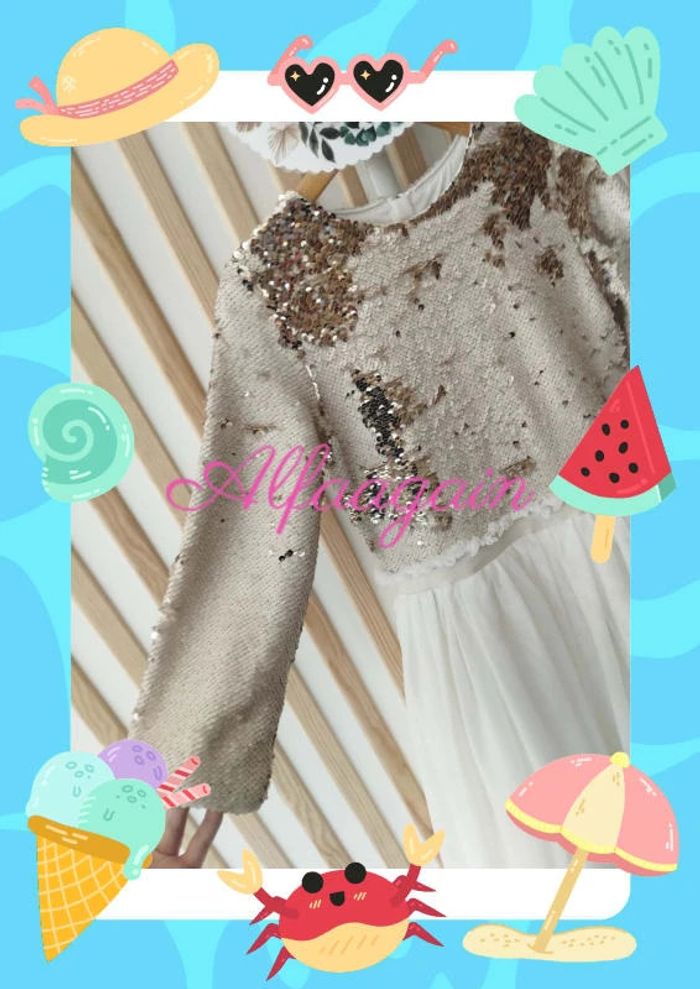 Sublime robe de soirée/cérémonie tao dream 9/10ans - photo numéro 2