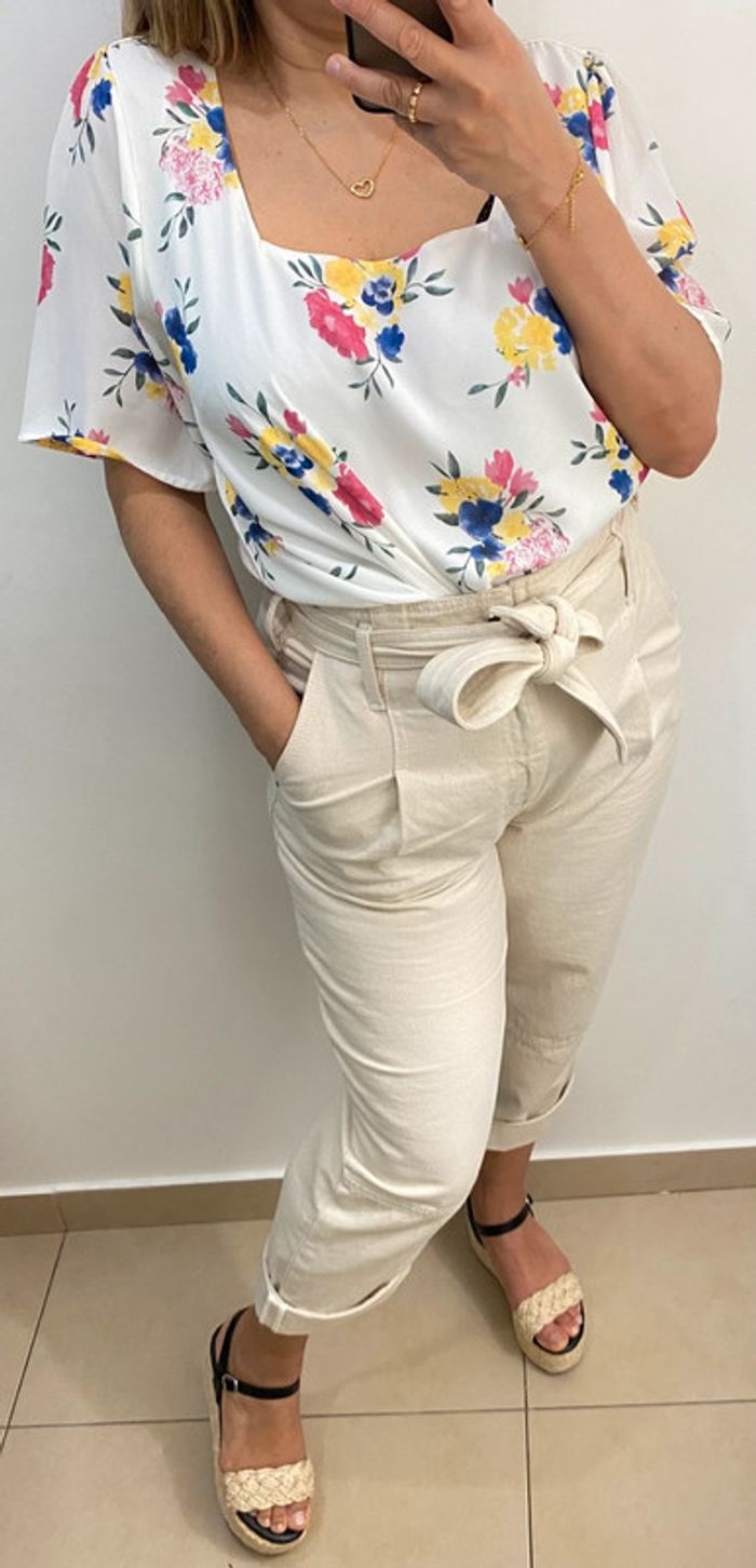 Blouse fleurie fluide - photo numéro 6