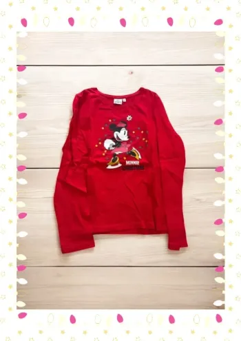 T-shirt rouge enfant fille  taille 10 ans Mini mouse