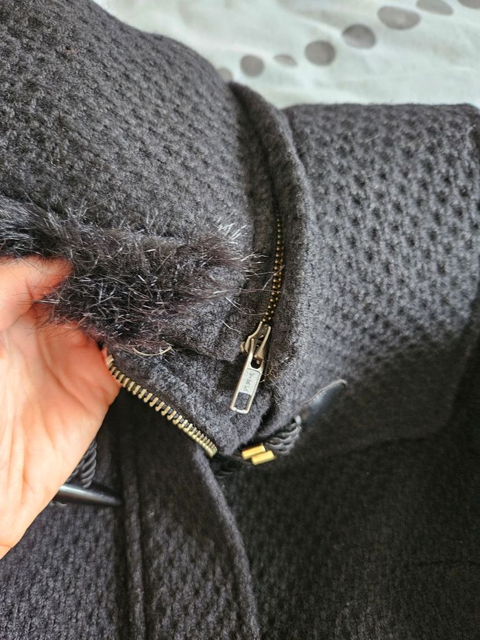 Manteau Nafnaf chic et chaud avec capuche en laine - photo numéro 9