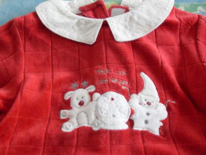 Robe velours rouge T 6 mois - photo numéro 3