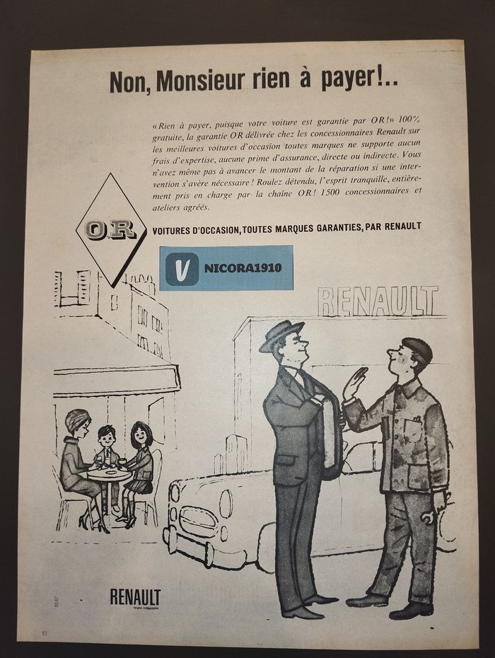 Affiche Renault 1960 (A37)