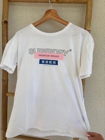 t-shirt blanc superdry taille 38