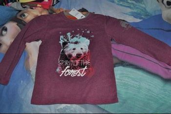 T shirt ml 5/6 ans fille