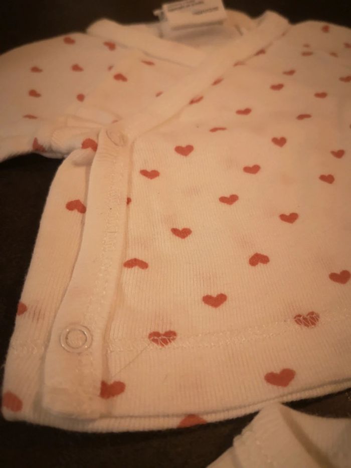 Lot de 2 hauts manches longues taille naissance - photo numéro 5