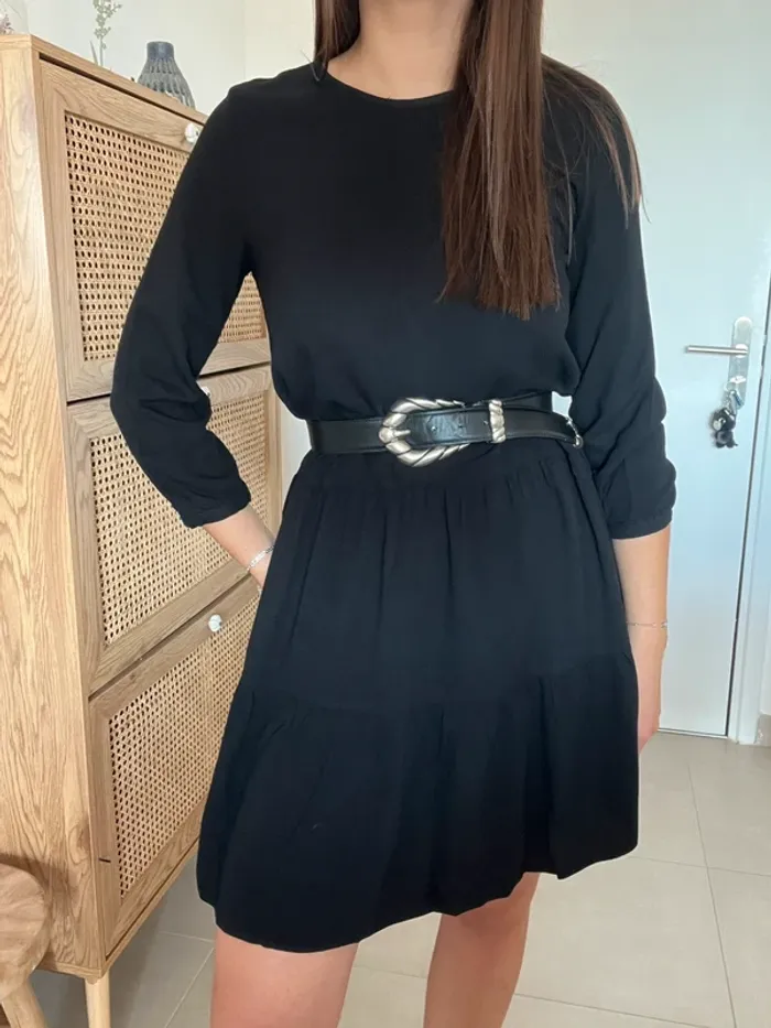 Robe noire fluide Monoprix