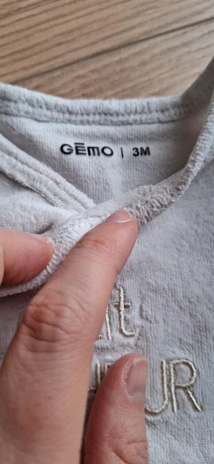 Lot de 3 pyjamas Gemo 3 mois - photo numéro 8