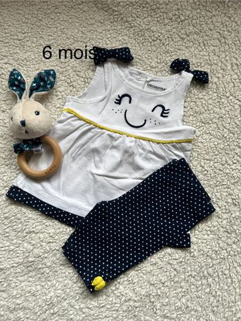 Ensemble pantacourt 6 mois