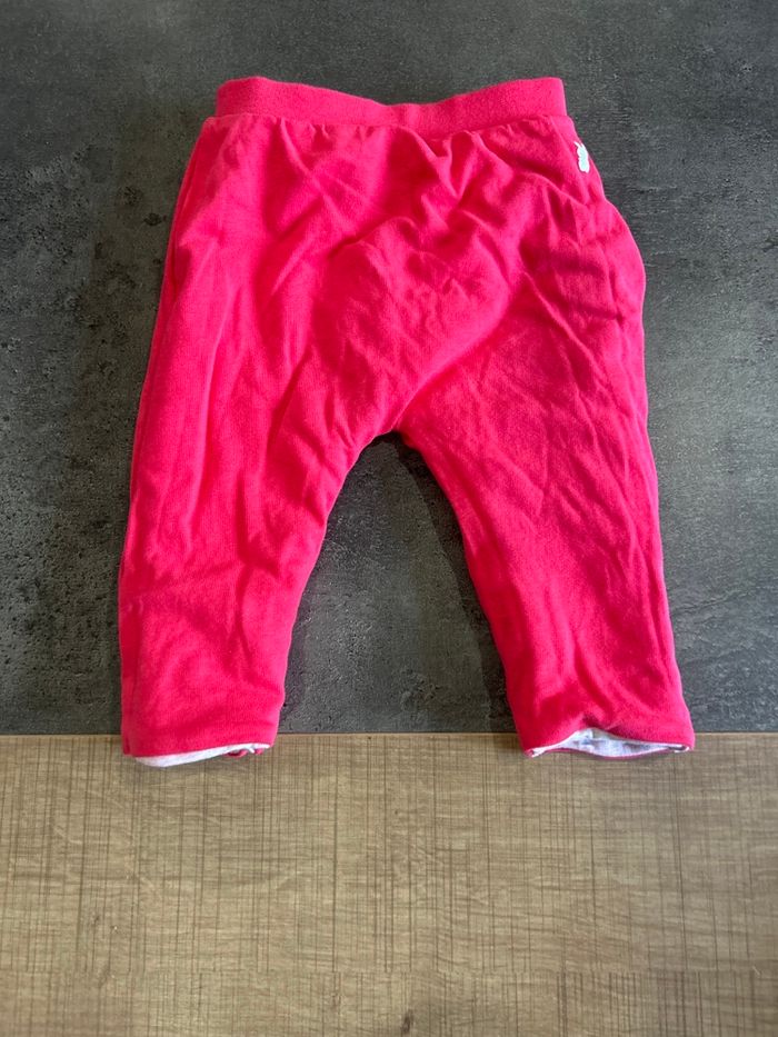 Pantalon en molleton réversible bébé taille 1 mois obaïbi - photo numéro 4