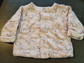 Gilet chaud rose 3 mois