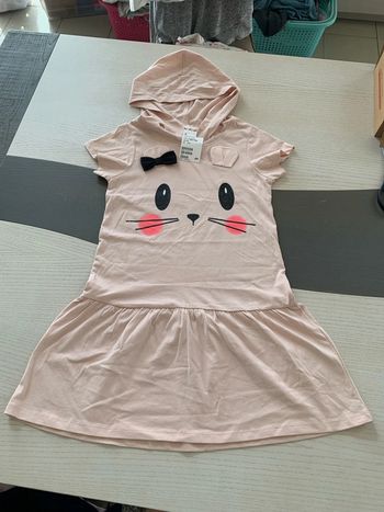 Robe lapin rose 6/8 ans H&M neuve