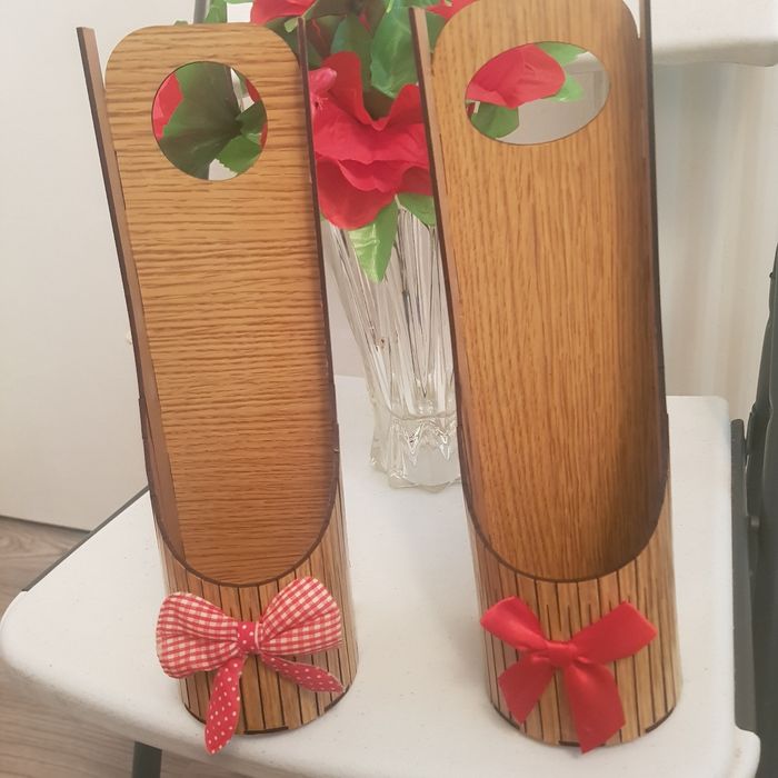 cache bouteille tissu +porte bouteille