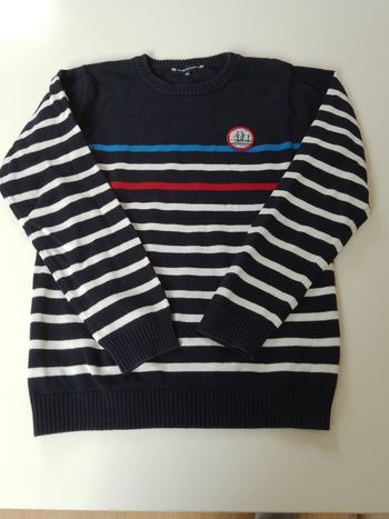 Pull à rayures garçon 10 ans Terre de Marins 