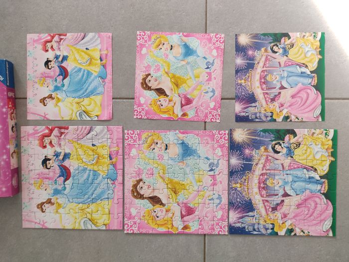Puzzle Princesse Disney (boite de 3 puzzles) - photo numéro 2