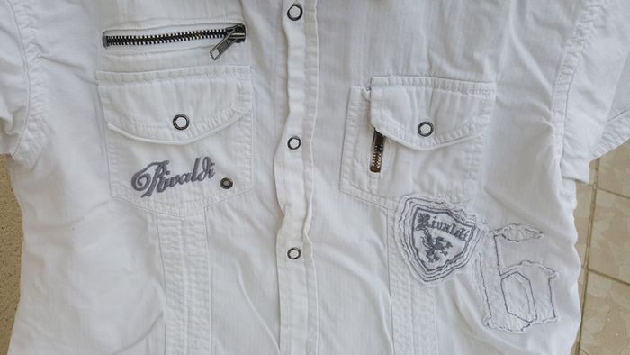 Chemise blanche manche courte Rivaldi taille 14 ans - photo numéro 3