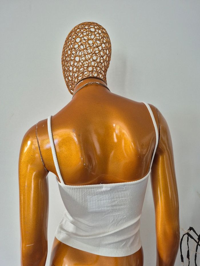 Débardeur Femme Blanc Cassé Taille L/40 - photo numéro 2