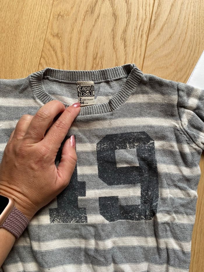 Pull rayé – Tape à l’œil – 24 mois - photo numéro 2
