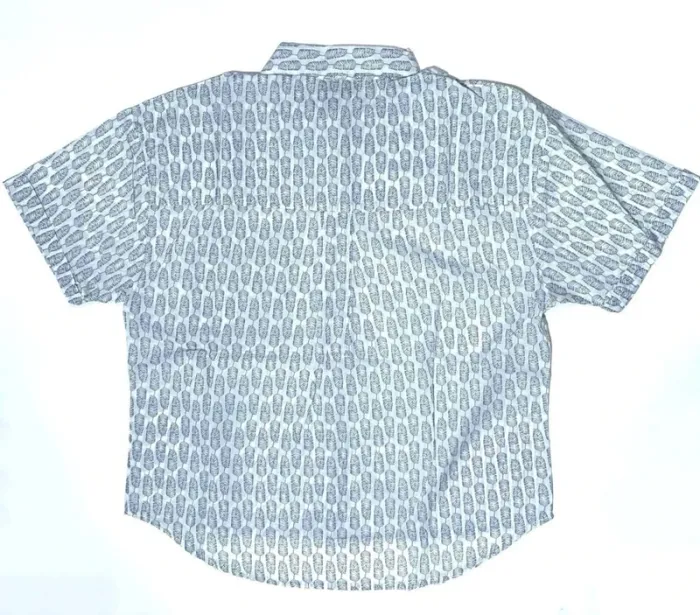 64 Pays Basque chemise bleue légère taille M à motifs bleue et blanche - photo numéro 9