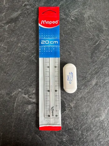 Règle + gomme
