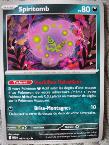 Carte Spiritomb 087/132 ME01-Méga-évolution 