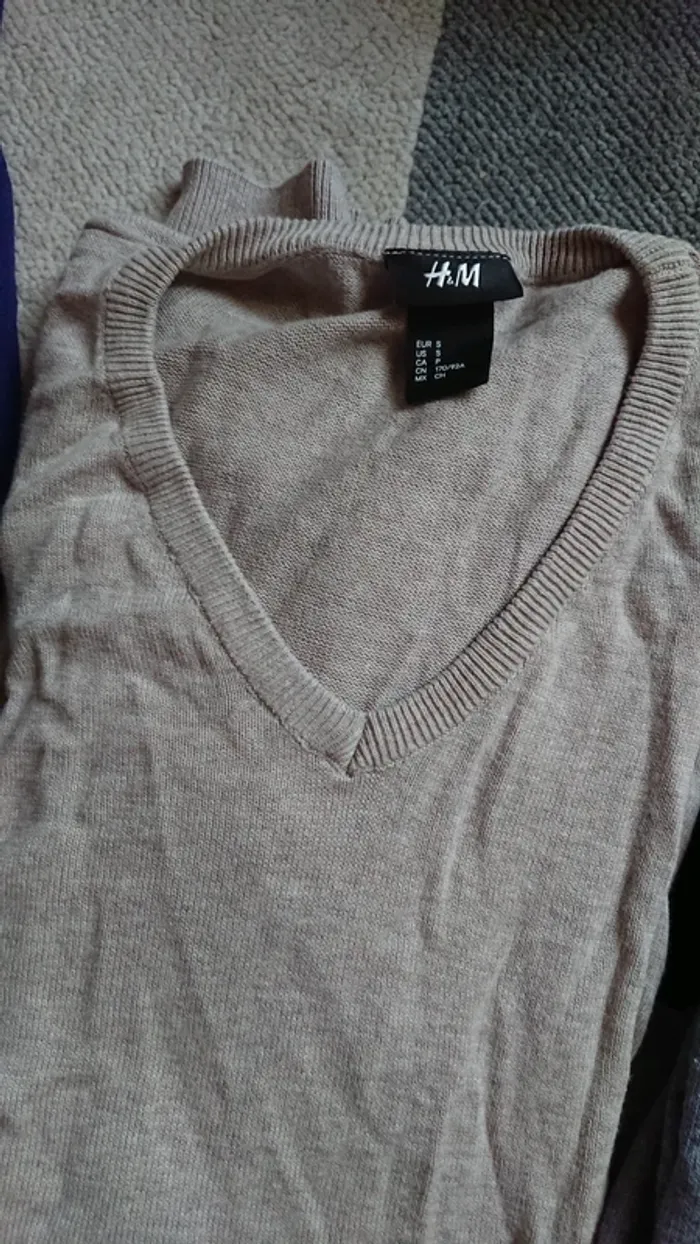 Lot de 3 pull col V homme - photo numéro 3