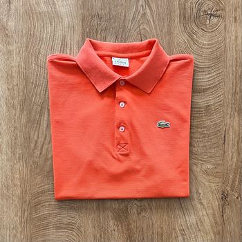 Polo/T.shirt corail Lacoste pour homme, taille 4 (M)
