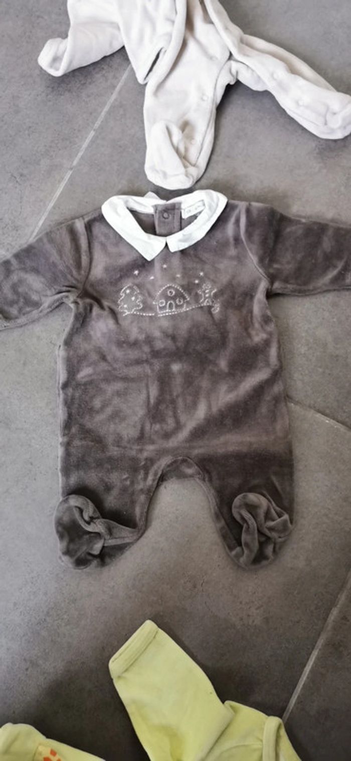 Lot de 5 babygros taille naissance - photo numéro 4