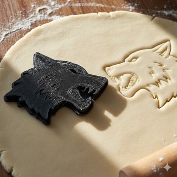 Emporte-pièce loup pour biscuits et pâtisseries créatives - 8 cm