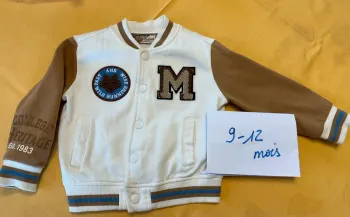 Veste style Baseball bébé garçon - 9/12 mois