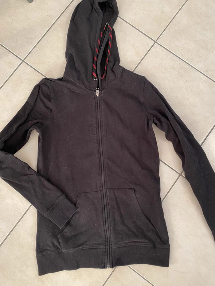 Sweat zippé noir avec capuche Crivit 36 38 - photo numéro 3