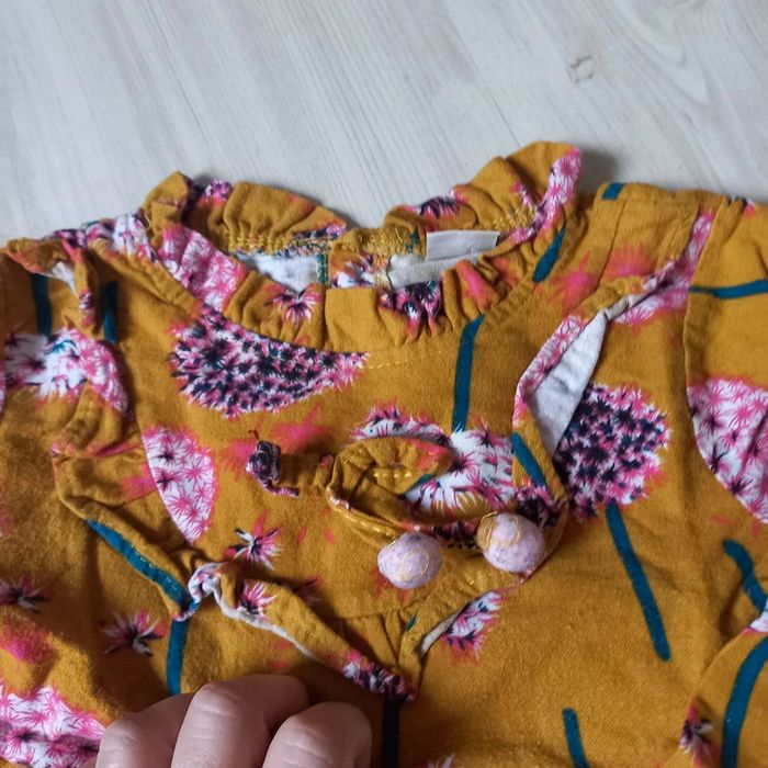 Robe moutarde fleury - photo numéro 2