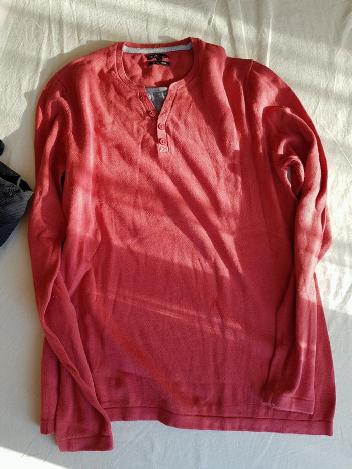 Ensemble homme Celio taille M chemisette + pull - photo numéro 4