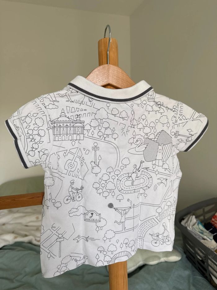 Polo blanc jacadi 3 ans - photo numéro 3