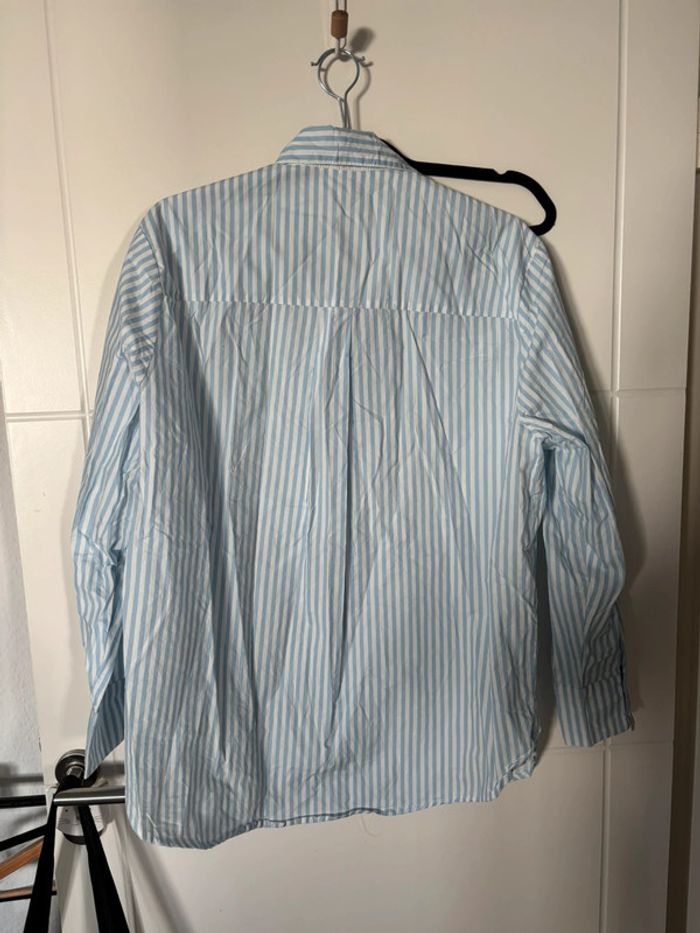 Chemise rayée bleu et blanche - taille 46 - photo numéro 5