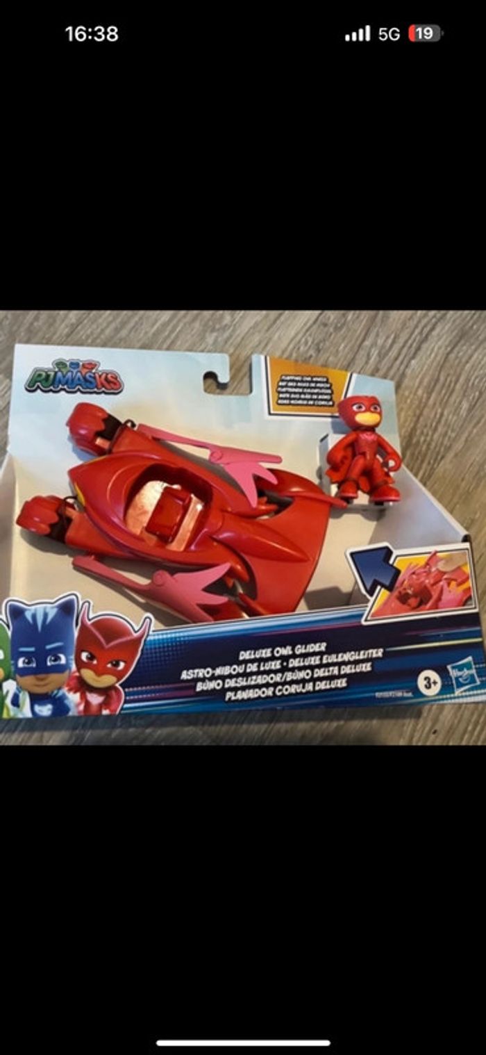 PJ Masks - Astro Hibou et sa voiture Deluxe neuve (Hasbro) - photo numéro 3