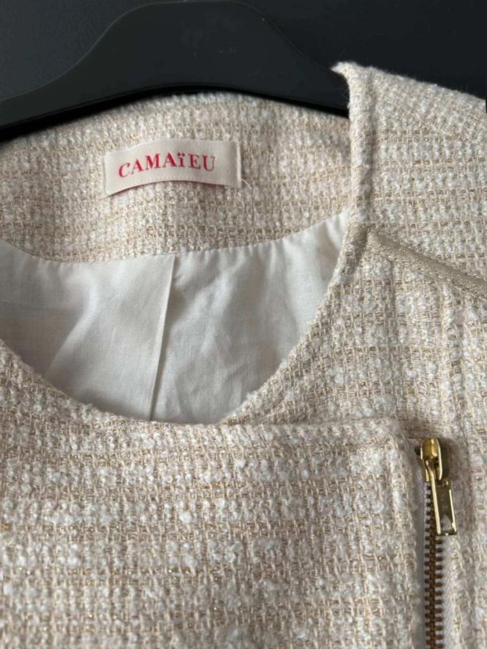 Veste Beige/or  T40 Camaieu - photo numéro 2