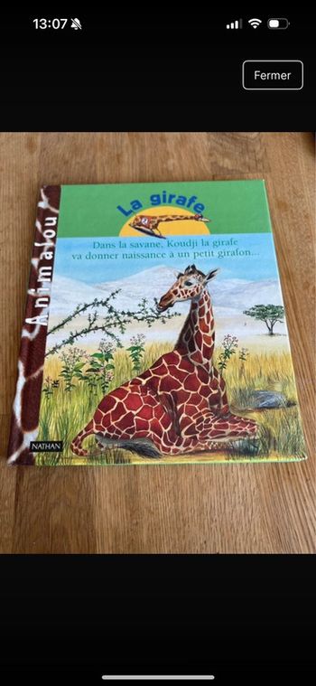 Livre girafe