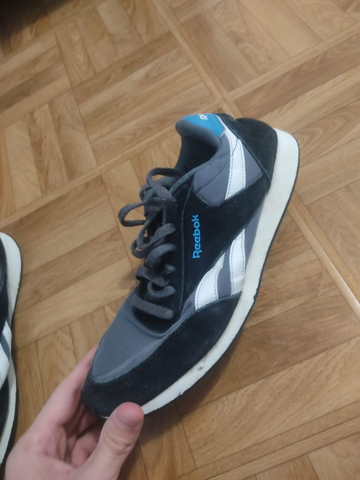 Baskets Reebok Classic - Gris/Noir/Bleu - Taille 41 - photo numéro 4