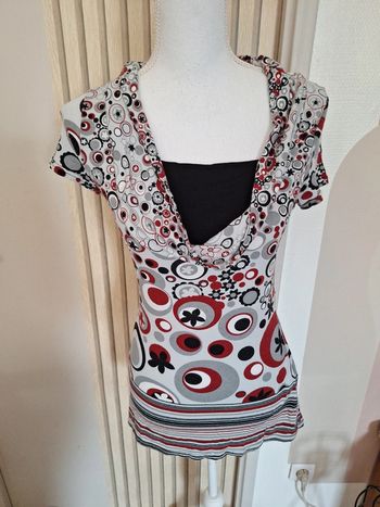 Tunique cache cache année 2000 vintage t38 #F38M-105