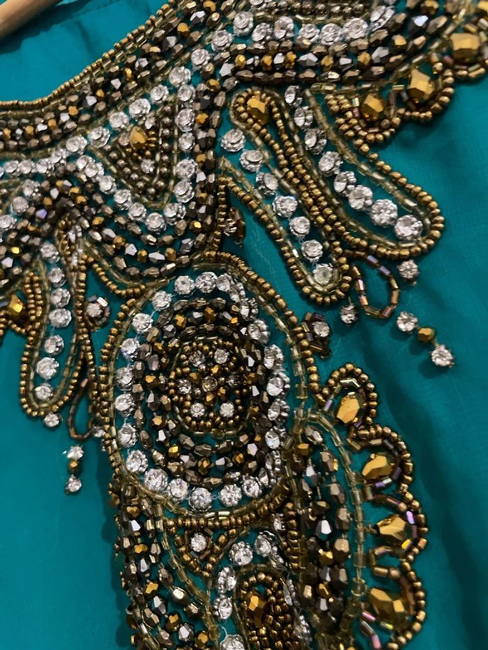 Robe dubai bleu - photo numéro 2