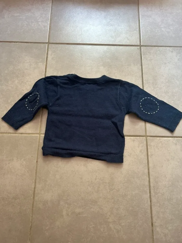 Pull marine Jacadi taille 12 mois - photo numéro 2