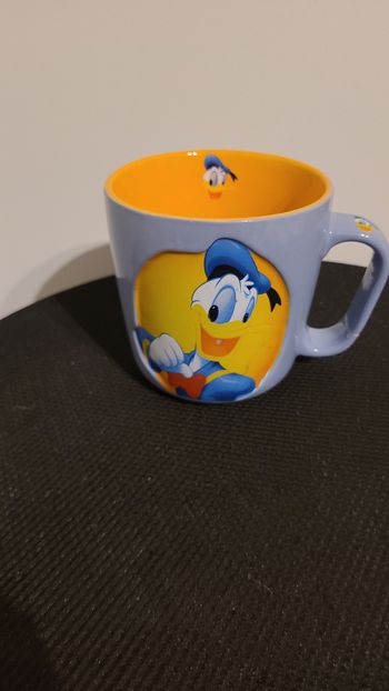 Tasse Donald Duck Disney mug bleu jaune XXL