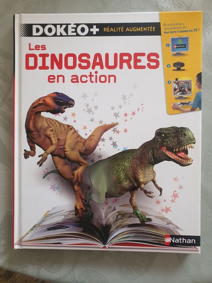 Livre "Les dinosaures en action" Dokéo+