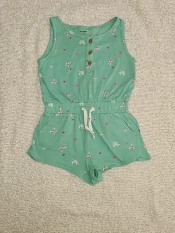 Combishort vert 4 ans
