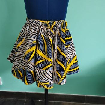 jupe patineuse réversible wax 3/4 ans