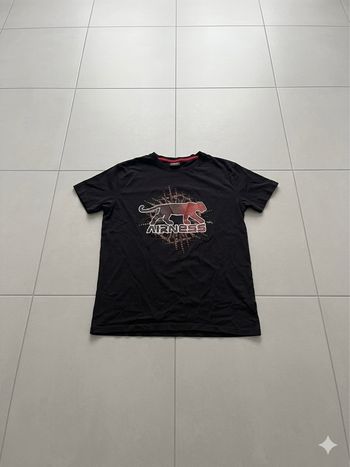 Tee-shirts Airness noir vintage motif panthère