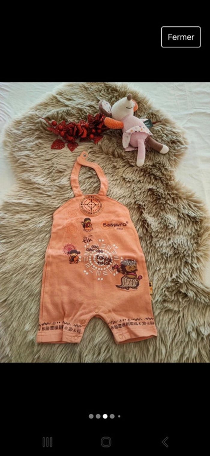 Lot 2 combinaisons babygro 6 mois - photo numéro 3